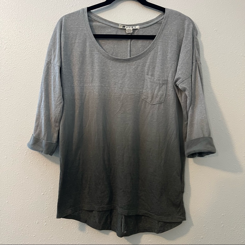 Roxy 3/4 ombré top (S)